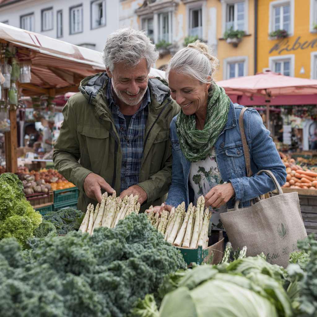 Frische Gemüse und Obst für gesunde Ernährung
